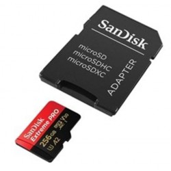 SanDisk Extreme Pro microSD/SD - 200MB/s - 256GB