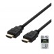 Deltaco HDMI Kabel V2.1, 0.5 Meter, Sort