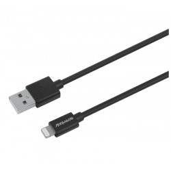Essentials USB-A til Lightning Kabel, 20cm, Sort
