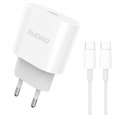 Dudao USB-C Oplader Bundle 20W, 1 Meter