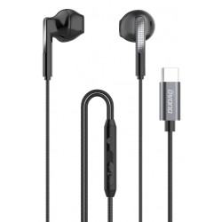 Dudao X3Pro in-ear headphones USB-C 1.2m sort