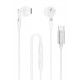 Dudao X3Pro in-ear headphones USB-C 1.2m hvid