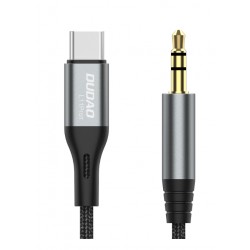 Dudao L11PROT 3.5mm Jack to USB-C cable 1m grå