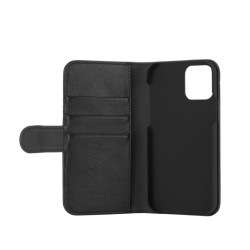 Essentials iPhone 12/12 Pro, PU wallet, 3 cards, black