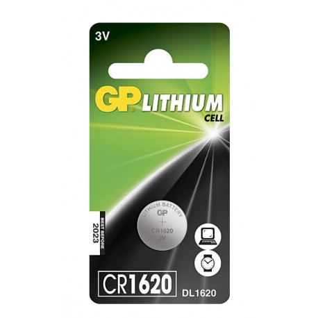 GP Lithium CR1620 3V.