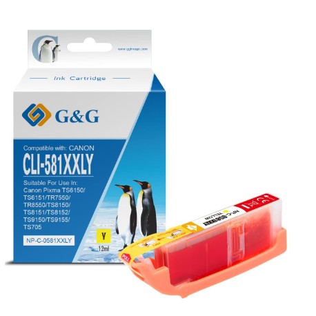 G&G Canon 581XXL blækpatron Gul