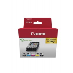 Canon PGI 580 CLI-581 - Multi Pack -Sort Gul Cyan Magenta