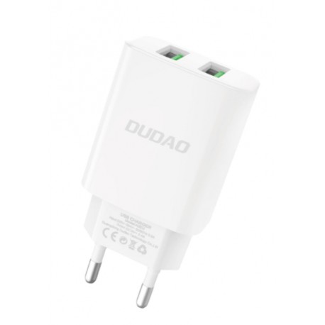 Dudao Oplader 12W, 2xUSB-A