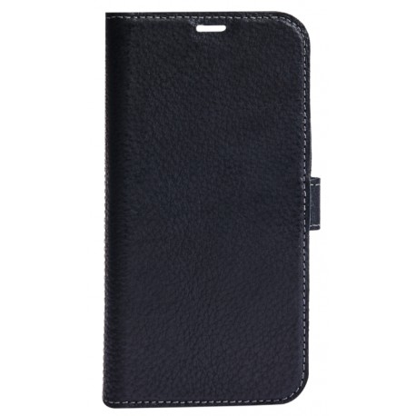 Essentials iPhone 12 Mini Cover, Læder Sort