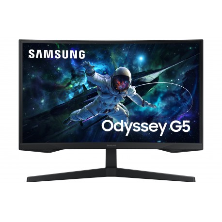 Samsung Odyssey G5  27" - gaming - kurvet - 2560 x 1440 QHD @ 165 Hz - VA - 300 cd m² - 2500 1 - HDR10 - 1 ms - 