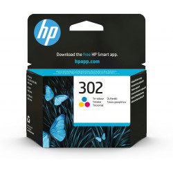HP 302 Original Farve Patron (cyan, magenta, gul)