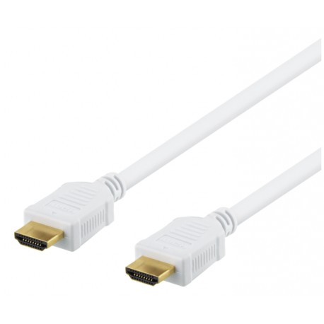 Deltaco HDMI Kabel 10 Meter Hvid High Speed 4K UHD