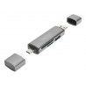 DIGITUS DA-70886 - Kortlæser (SD, microSD) - USB 3.0/USB-C