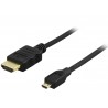 Deltaco HDMI Han - Micro HDMI Han, 1 Meter