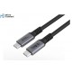 MicroConnect USB-C cable 1m, 240W, 40Gbps, USB4 Gen 3x2, 8k60Hz, Thunderbolt 4