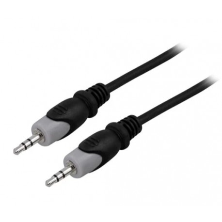 Deltaco Lydkabel, 3,5mm minijack han - han, 3m