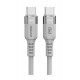 Dudao - USB-C kabel - USB-C (han) til USB-C (han) - 100 Watt - 1 meter - grå