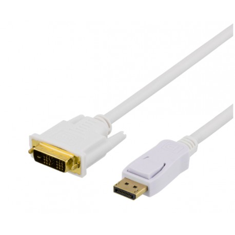 Deltaco Displayport til DVI-D 1 Meter