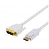 Deltaco Displayport til DVI-D 1 Meter