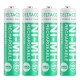 Deltaco AAA Genopladelige Batterier, 4stk, 750mAh