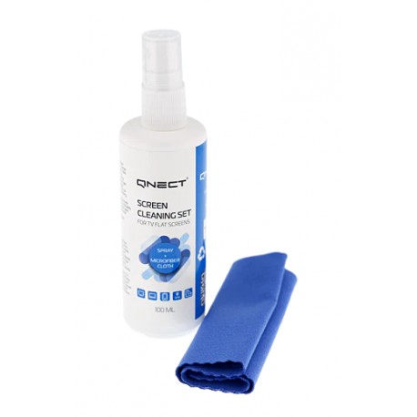 Qnect Skærmrens 100ml | Inkl. Mikrofiberklud