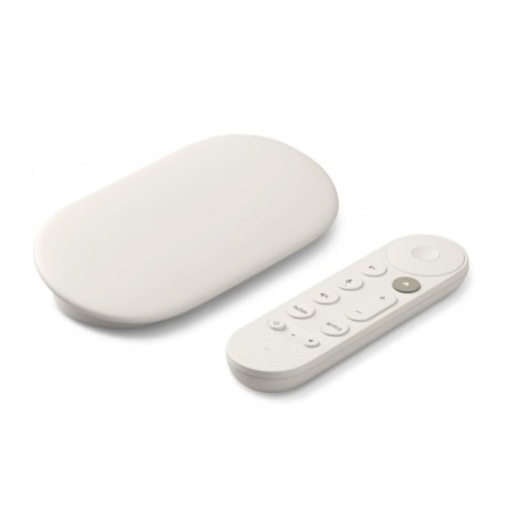 Google TV Streamer - AV-afspiller - 32 GB - 4 GB RAM - 3840 x 2160 (4K) - HDR - Dolby Atmos - Porcelain