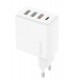 Dudao fast charger 3x USB / 1x USB Type C 20W, PD, QC 3.0 white
