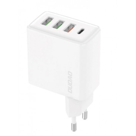 Dudao fast charger 3x USB / 1x USB Type C 20W, PD, QC 3.0 white