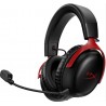 HyperX Cloud III Wireless - Black/Red Headset, trådløs