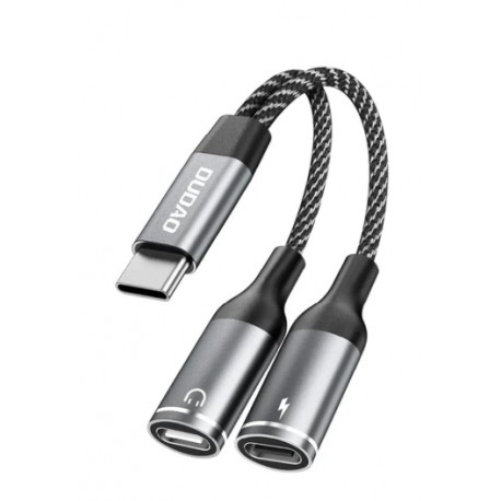 Dudao L13C+ 2-i-1 USB-C til USB-C adapter