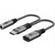 Goobay Adapter USB-C to USB-C and Jack, 3.5 mm AUX, 0.1