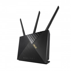ASUS 4G-AX56 - Trådløs router - WWAN 4-port switch - 1GbE - Wi-Fi 6