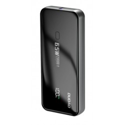 Dudao K65 Powerbank 20000mAh 65W Sort  (USB-A x2, USB-C x1)
