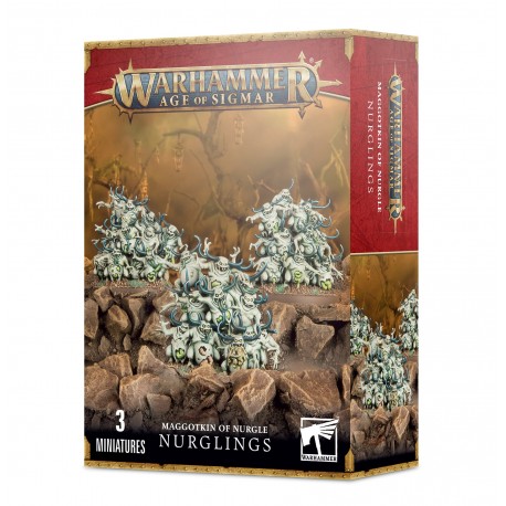 Warhammer AOS - MAGGOTKIN OF NURGLE - NURGLINGS -  Chaos Daemons
