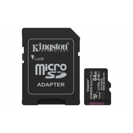 KINGSTON 64GB micSDXC Canvas Select Plus