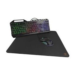 Deltaco Gaming Bundle - Mus, Tastatur, Musemåtte