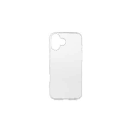 Essentials iPhone 16 Plus recycled TPU back cover, transparent 