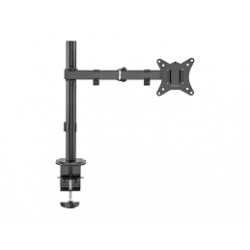 DELTACO Single Desk mount, tilt, swivel, rotate, 13-32", 9 kg, black