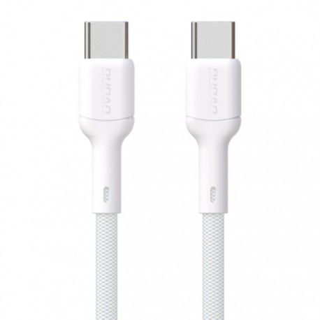 Dudao - USB-kabel - USB-C (han) til USB-C (han) - 1 meter - 65 Watt - hvid