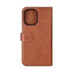 Essentials iPhone 16 leather Mag wallet, detachable, magnetic, brown