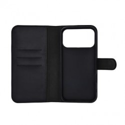 DELTACO Wallet case for iPhone 17 Pro Max, stand function, black