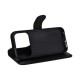 DELTACO Wallet case for iPhone 17 Pro Max, stand function, black