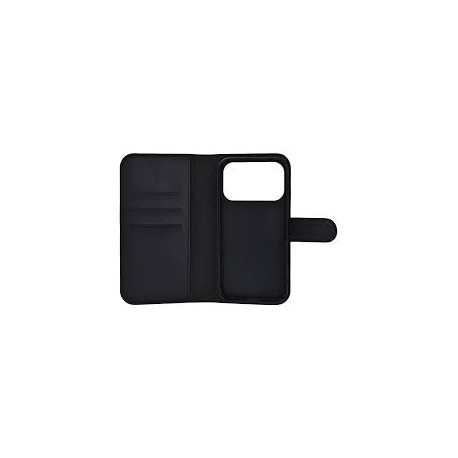 DELTACO Wallet case for iPhone 17 Pro, stand function, black