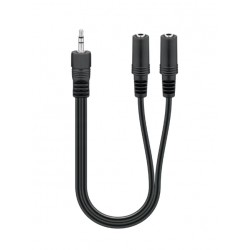 Audio Adapter kabel 3,5mm han til 2x3,5m