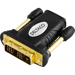 Deltaco DVI-D til HDMI Adapter, Han/Hun
