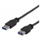 Deltaco USB3.1 Gen1 Forlængerkabel, 2 Meter