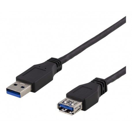 Deltaco USB3.1 Gen1 Forlængerkabel, 2 Meter