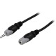Deltaco Lydkabel 3,5mm han-hun, 3m, sort