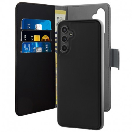 Puro Samsung Galaxy A14 4G/5G wallet, detachable, black