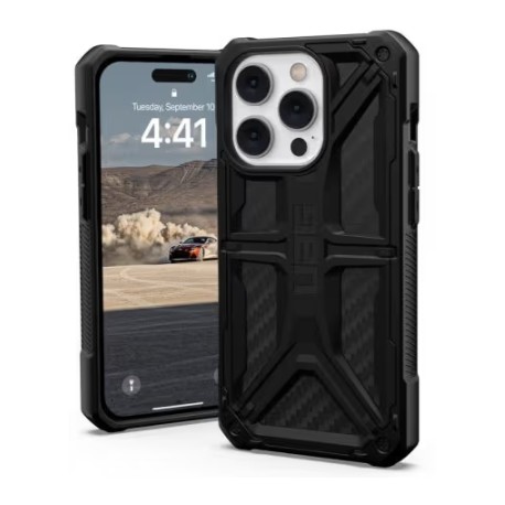 UAG iPhone 14 Pro Cover, Sort, Carbon Fiber